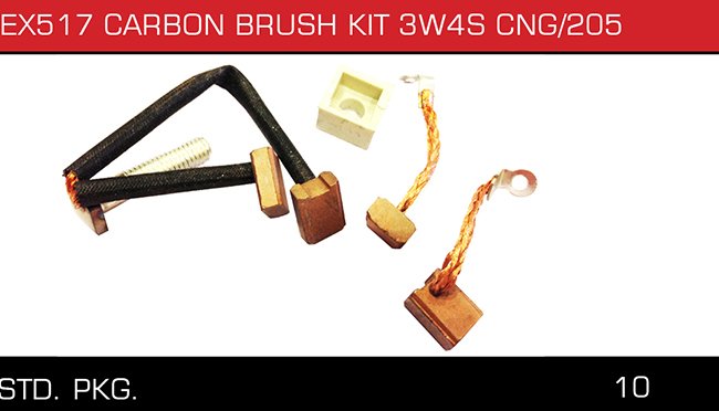 EX517 CARBON BRISH KIT 33WS CNG 205